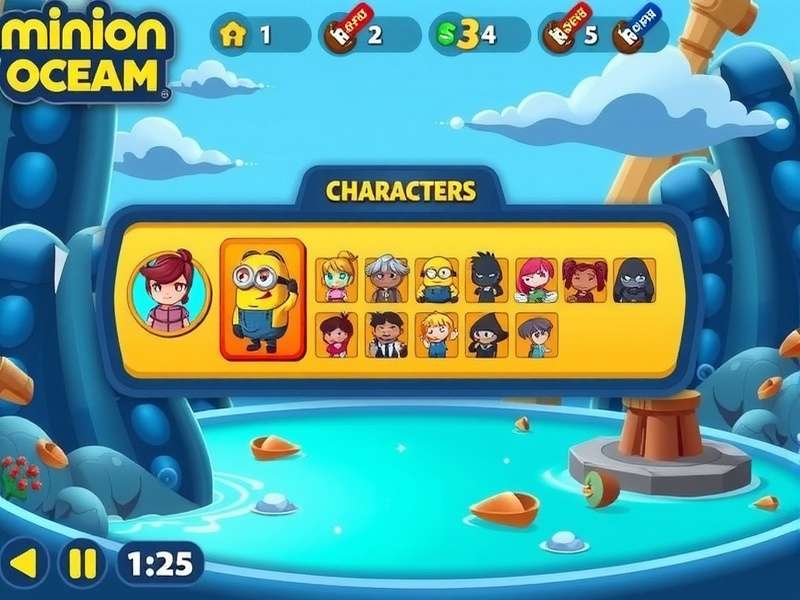 Minion Ocean Dream character selection screen